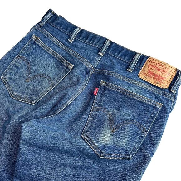 Vintage Levi's 517 Bootcut Jeans Size 36x29 Hippie Western Y2K Indie Faded - Picture 3 of 6